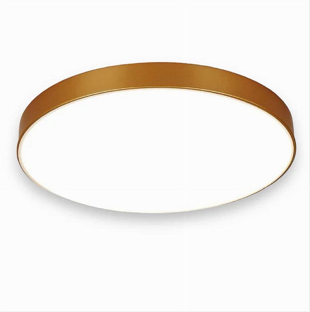 PLAFONIERA LED 70 WATT ROTONDA LAMPADA SOFFITTO ORO LAMPADARIO LUCE FREDDA 02577 in Plafoniere Trade Shop italia - Napoli, commercioVirtuoso.it