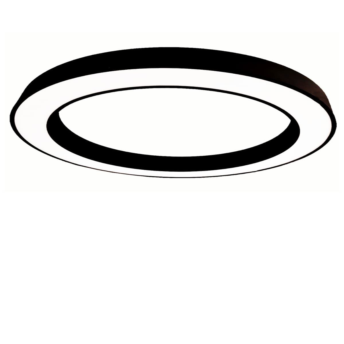 Plafoniera-led-Gea-Luce-FLOR-PG-NERO-4100Lm-3000°K-lampada-soffitto-moderna