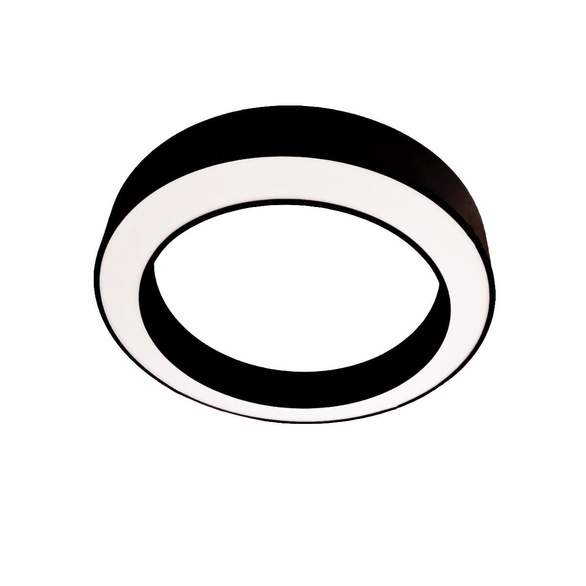 Plafoniera-led-Gea-Luce-FLOR-PP-NERO-2100Lm-3000°K-lampada-soffitto-parete-moderna