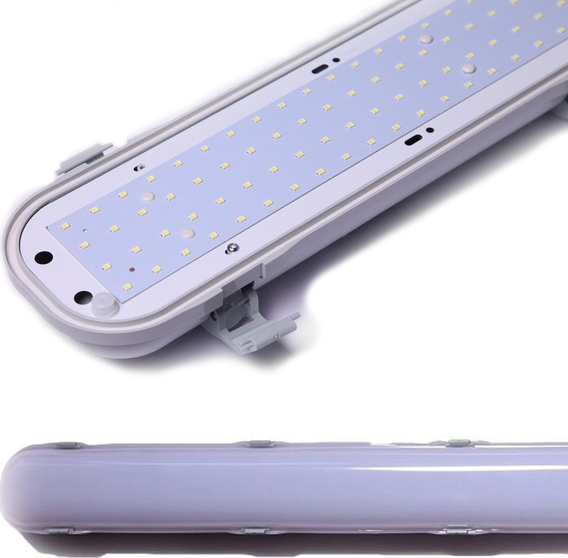PLAFONIERA LED IMPERMEABILE 150CM CON LUCE INTEGRATA 6500K COPERTURA OPACA 60W Illuminazione/Illuminazione per interni/Lampadari lampade a sospensione e plafoniere/Plafoniere da ufficio Trade Shop italia - Napoli, Commerciovirtuoso.it