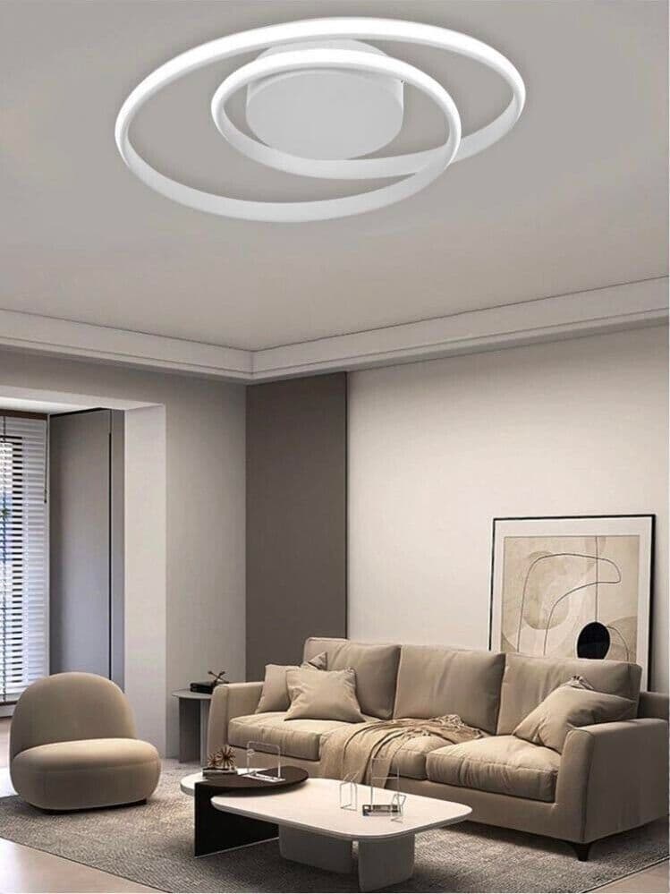 Plafoniera-Led-Luce-Bianca-32-Watt-Lampadario-Da-Soffitto-Cerchio-A-Spirale-Pn20-Kovalmax