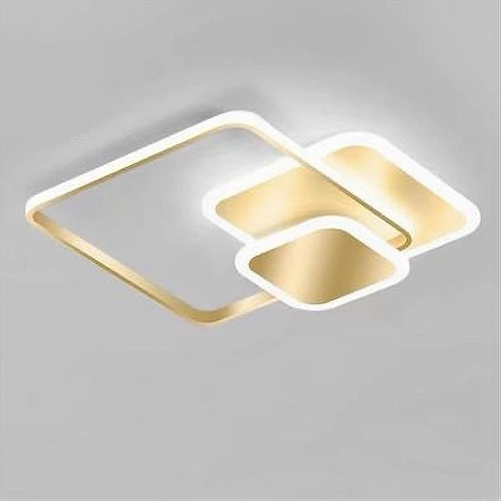 PLAFONIERA LUCE FREDDA LED QUADRATA 50 W LAMPADARIO A SOFFITTO ORO MODERNO 50088 in Plafoniere Trade Shop italia - Napoli, commercioVirtuoso.it