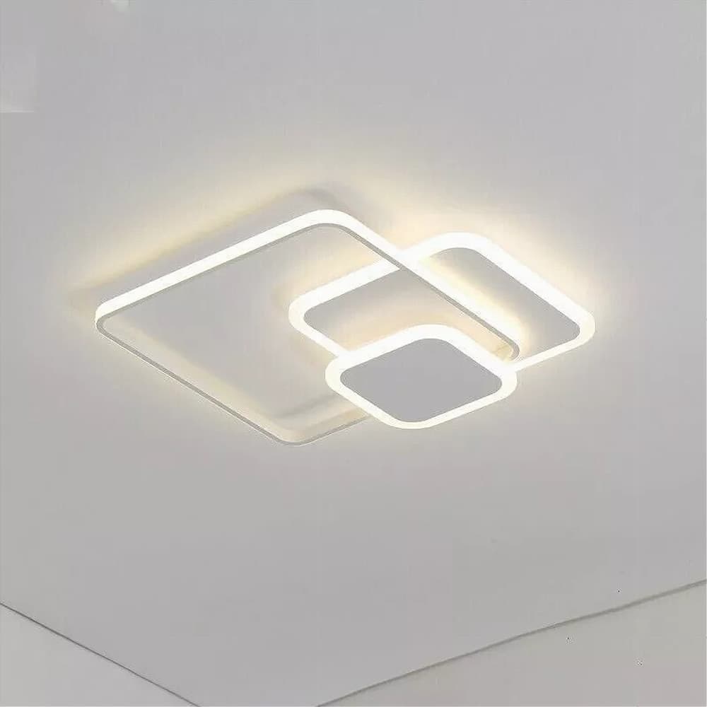 PLAFONIERA LUCE NATURALE LED QUADRATA 50W LAMPADARIO SOFFITTO BIANCO MODERNO 50057 in Plafoniere Trade Shop italia - Napoli, commercioVirtuoso.it