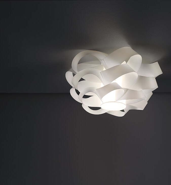 Plafoniera-Moderna-1-Luce-Cloud-D50-In-Polilux-Bianco-Made-In-Italy