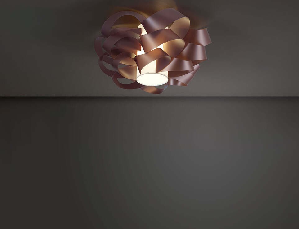 Plafoniera-Moderna-1-Luce-Cloud-D50-In-Polilux-Rosa-Metallico-Made-In-Italy