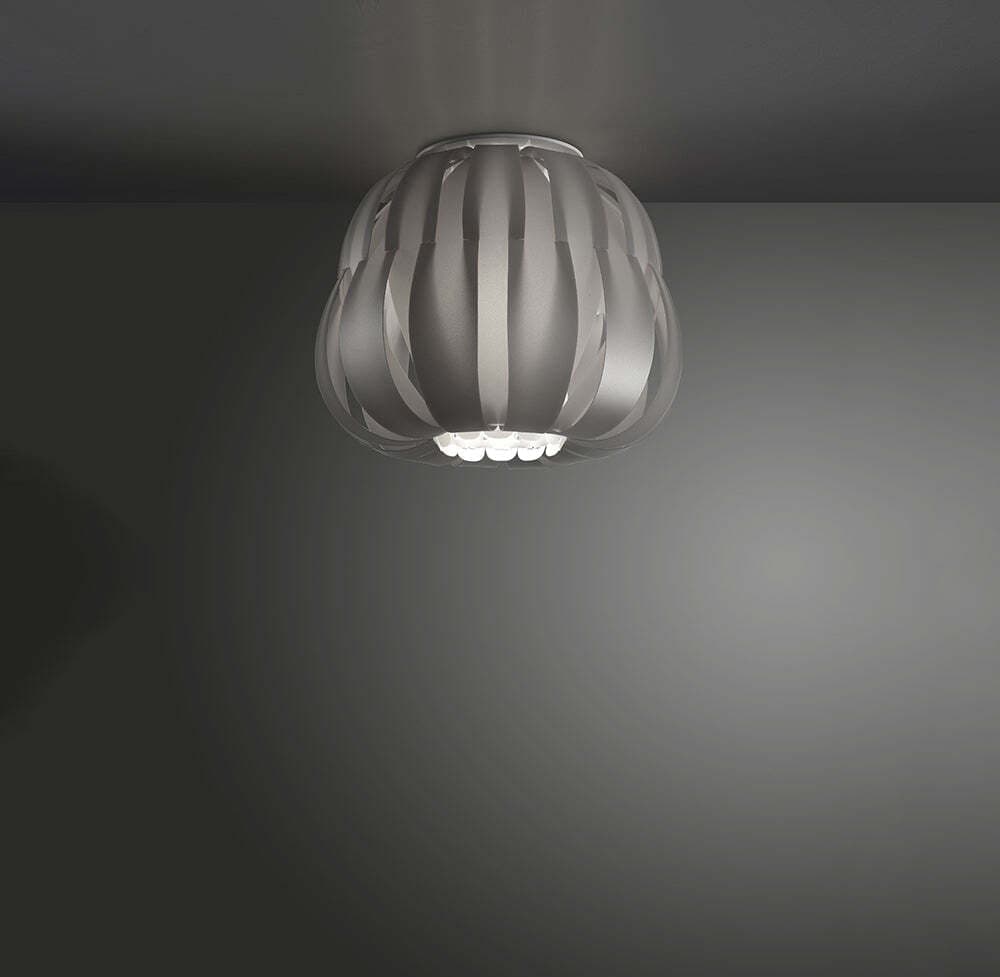 Plafoniera-Moderna-1-Luce-Queen-In-Polilux-Silver-D25-Made-In-Italy