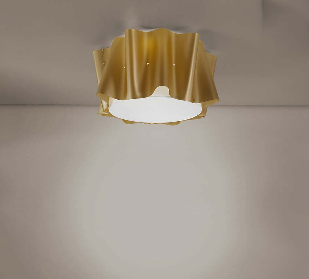Plafoniera-Moderna-A-1-Luce-Folio-In-Polilux-Oro-D60-Made-In-Italy