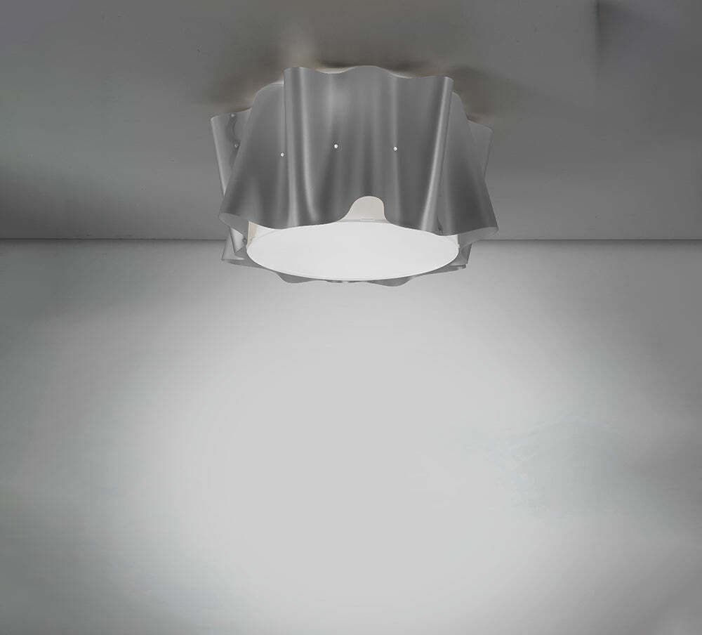 Plafoniera-Moderna-A-1-Luce-Folio-In-Polilux-Silver-D50-Made-In-Italy
