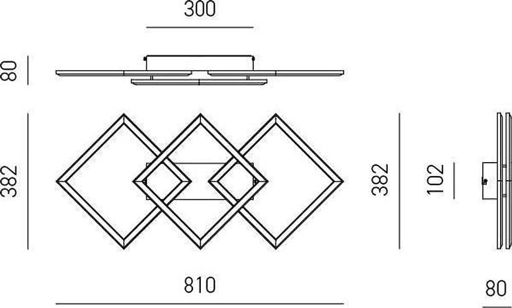 Plafoniera-Moderna-Afrodite-Alluminio-Oro-Spazzolato-Led-28W