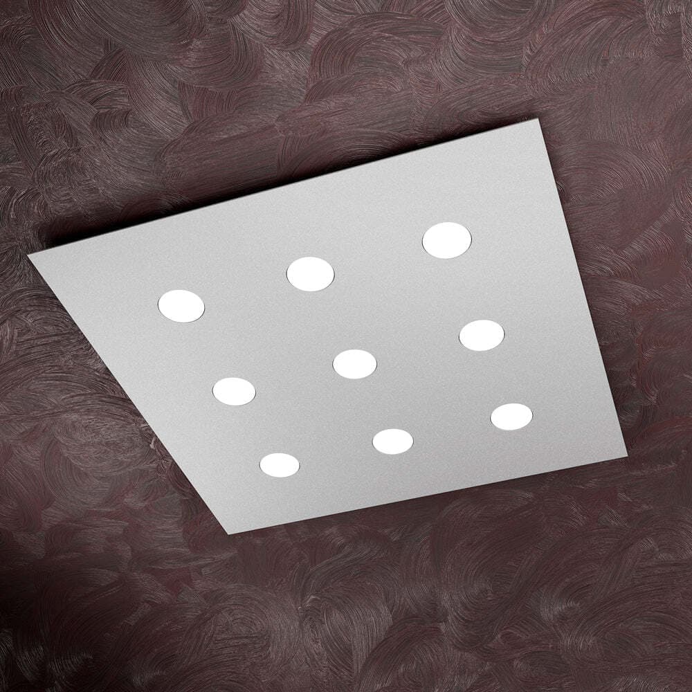 Plafoniera-Moderna-Area-Metallo-Grigio-Metallo-9-Luci-Gx53