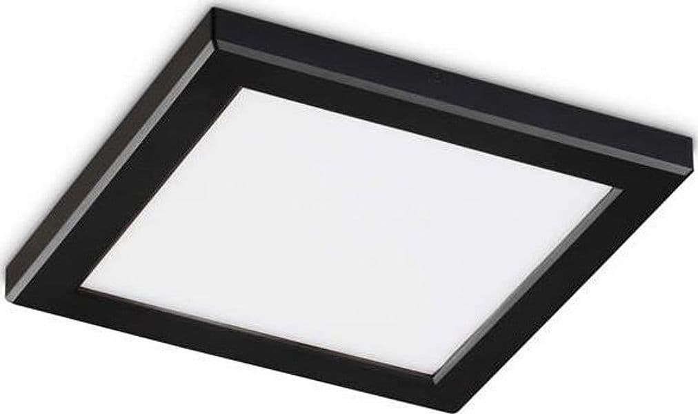 Plafoniera-Moderna-Aura-Materie-Plastiche-Nero-Led-20W-4000K