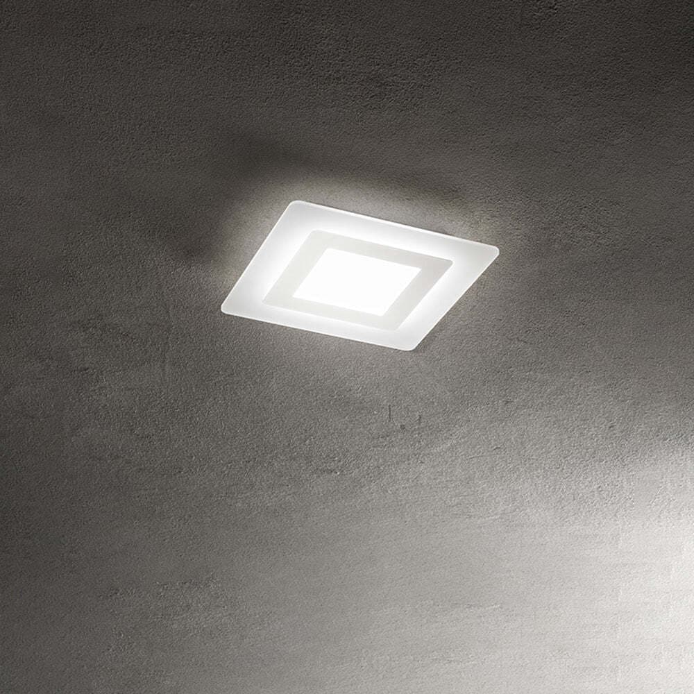 Plafoniera-Moderna-Bend-Metallo-Bianco-Led-Piccola