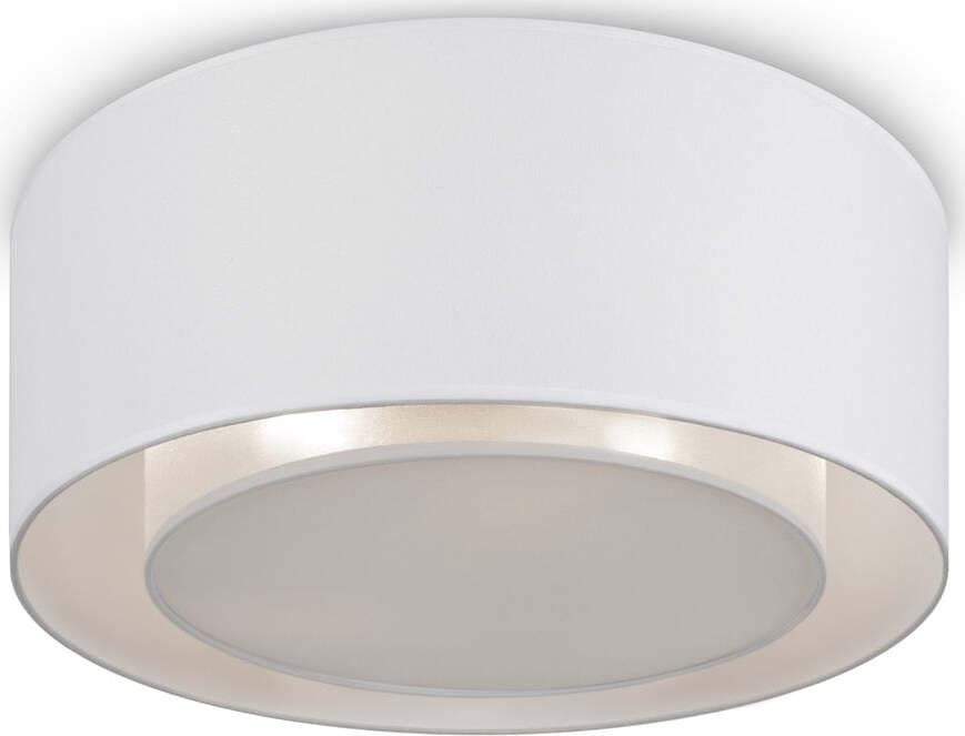 Plafoniera-Moderna-Bergamo-In-Metallo-Bianca-3-Luci-Diffusore-In-Tessuto
