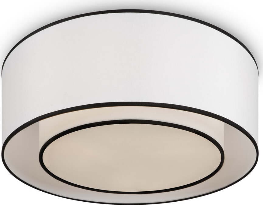 Plafoniera-Moderna-Bergamo-In-Metallo-Bianca-E-Nera-3-Luci-Diffusore-In-Tessuto