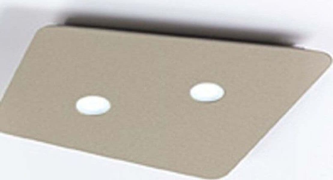 Plafoniera-moderna-Cattaneo-illuminazione-FUORISQUADRA-764-25PA-9W-LED-lampada-soffitto-dimmerabile-metallo-760LM-3000°K-IP20