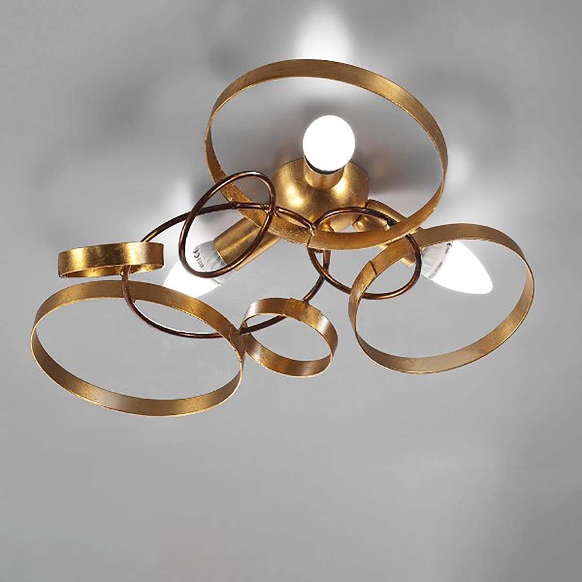 Plafoniera-moderna-CERCHI-CE601-CE602-E14-LED-metallo-lampada-soffitto