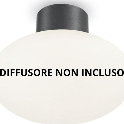 Plafoniera-Moderna-Clio-Alluminio-Antracite-1-Luce-E27