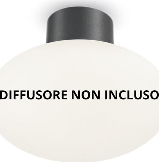 Plafoniera-Moderna-Clio-Alluminio-Antracite-1-Luce-E27