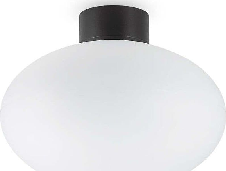 Plafoniera-Moderna-Clio-Alluminio-Nero-1-Luce-E27