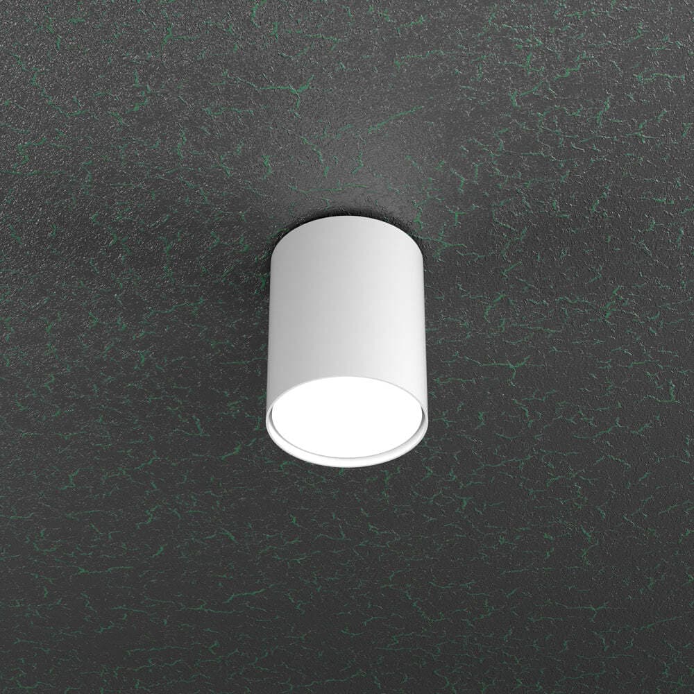 Plafoniera-Moderna-Cloud-Metallo-Bianco-1-Luce-Gx53-Cilindrica-10Cm