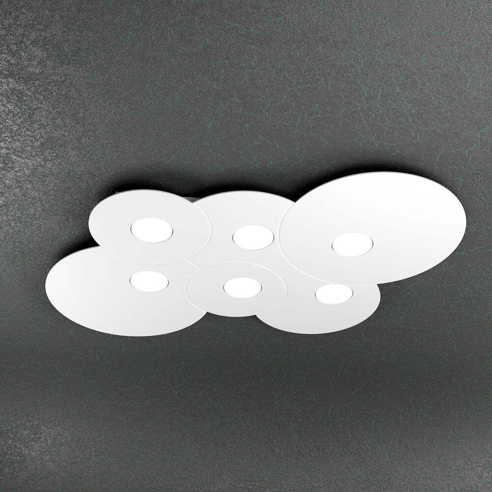 Plafoniera-Moderna-Cloud-Metallo-Bianco-6-Luci-Gx53