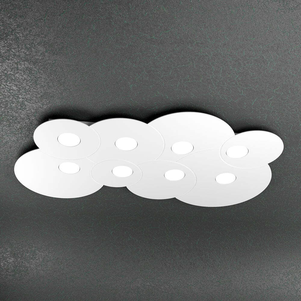 Plafoniera-Moderna-Cloud-Metallo-Bianco-8-Luci-Gx53