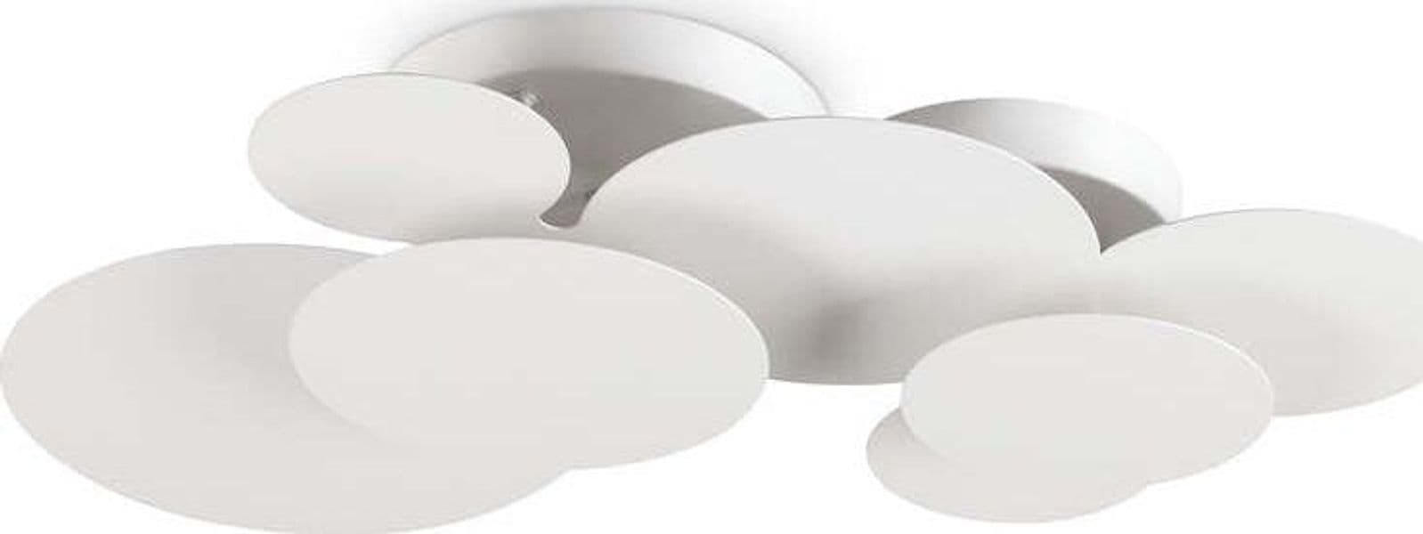 Plafoniera-Moderna-Cloud-Metallo-Bianco-Led-46W-3000K-Luce-Calda