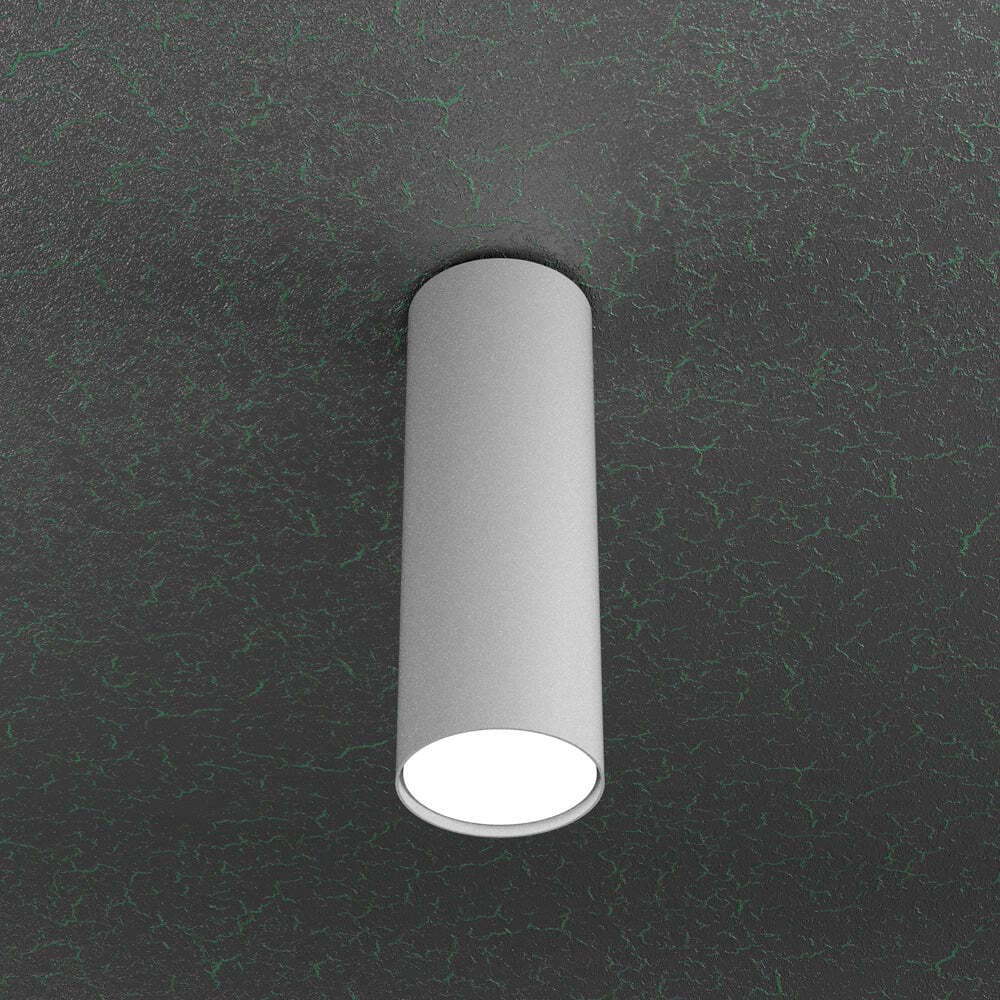 Plafoniera-Moderna-Cloud-Metallo-Grigio-1-Luce-Gx53-Cilindrica-25Cm