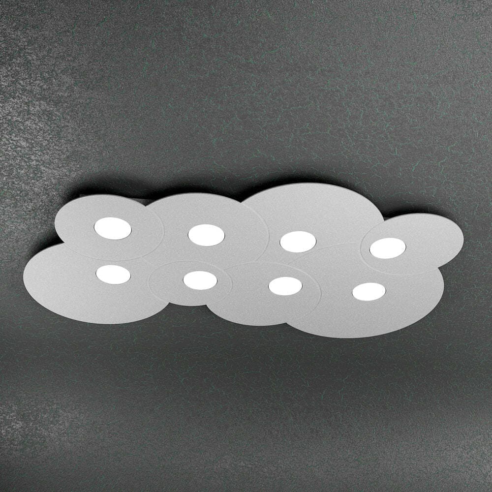 Plafoniera-Moderna-Cloud-Metallo-Grigio-8-Luci-Gx53