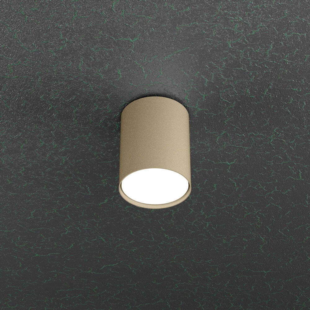 Plafoniera-Moderna-Cloud-Metallo-Sabbia-1-Luce-Gx53-Cilindrica-10Cm