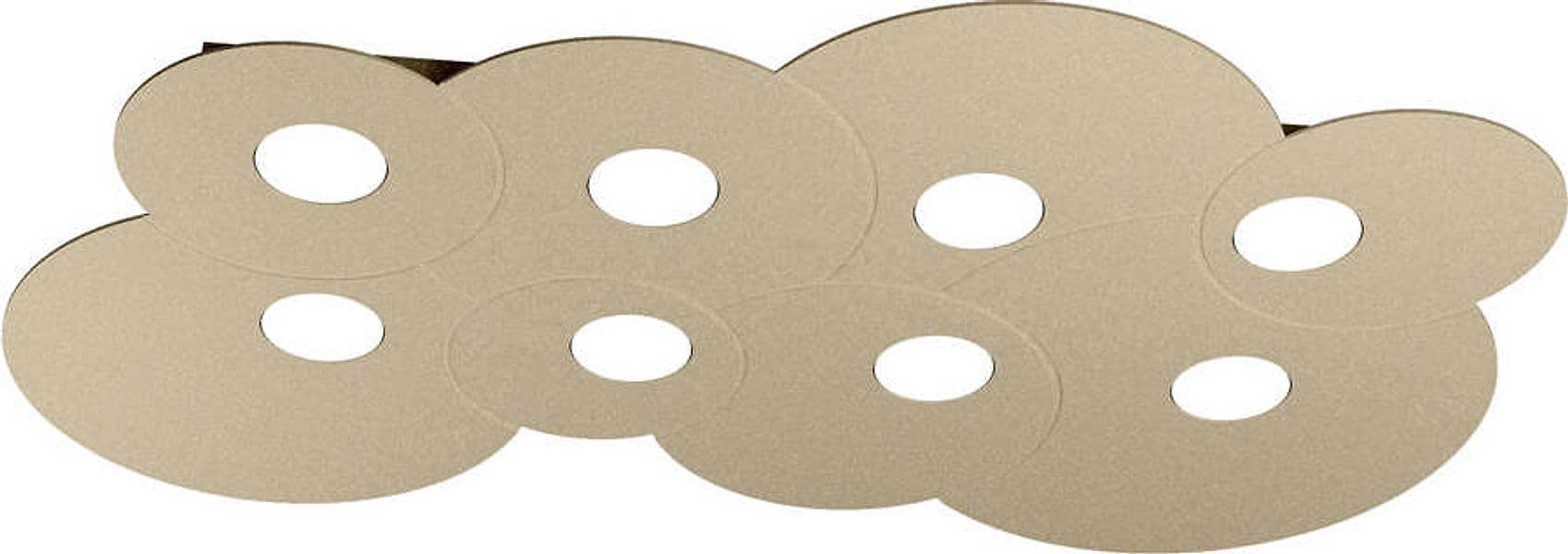 Plafoniera-Moderna-Cloud-Metallo-Sabbia-8-Luci-Gx53