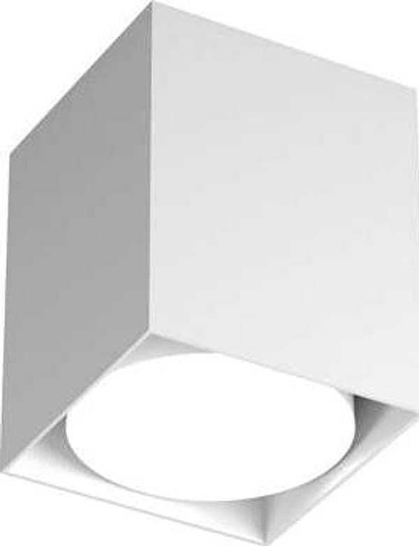 Plafoniera-Moderna-Cubica-Plate-Metallo-Bianco-1-Luce-Gx53-10Cm