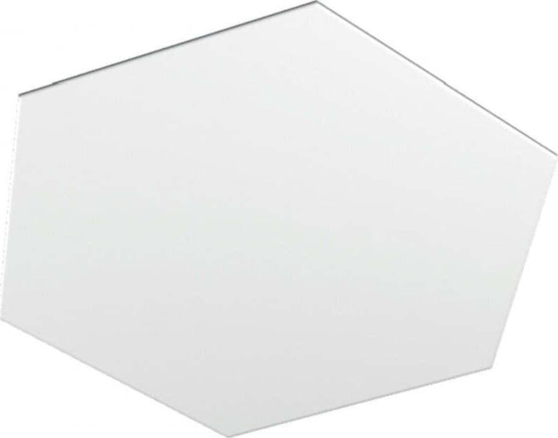 Plafoniera-Moderna-Decorativa-Hexagon-Metallo-Bianco