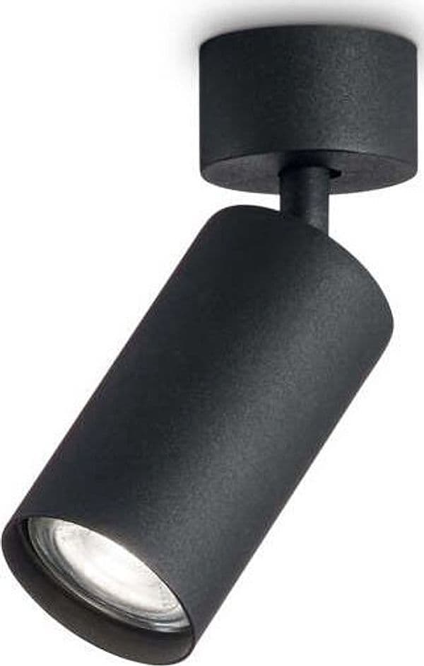 Plafoniera-Moderna-Dynamite-Metallo-Nero-1-Luce-Gu10-7W-3000K-Luce-Calda