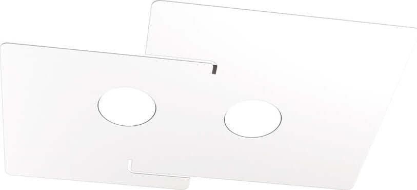 Plafoniera-Moderna-Echo-Metallo-Bianco-2-Luci-Gx53