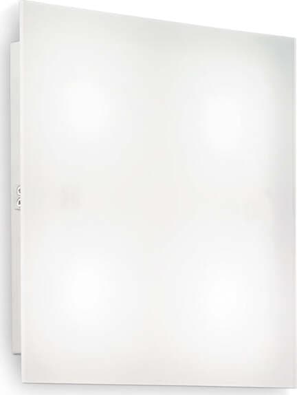 Plafoniera-Moderna-Flat-Metallo-Bianco-4-Luci-Gx53-9W-3000K-Luce-Calda-D30
