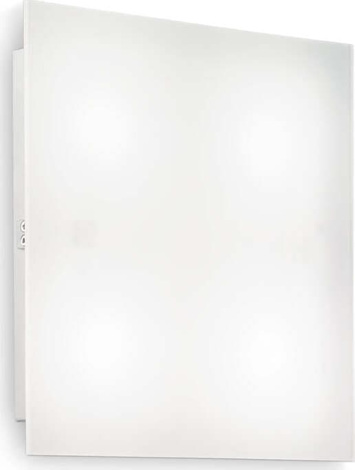 Plafoniera-Moderna-Flat-Metallo-Bianco-4-Luci-Gx53-9W-3000K-Luce-Calda-D40
