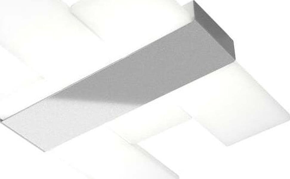 Plafoniera-Moderna-Flight-Metallo-Grigio-Diffusore-Acrilcico-Sat.-Bianco-Led-30W