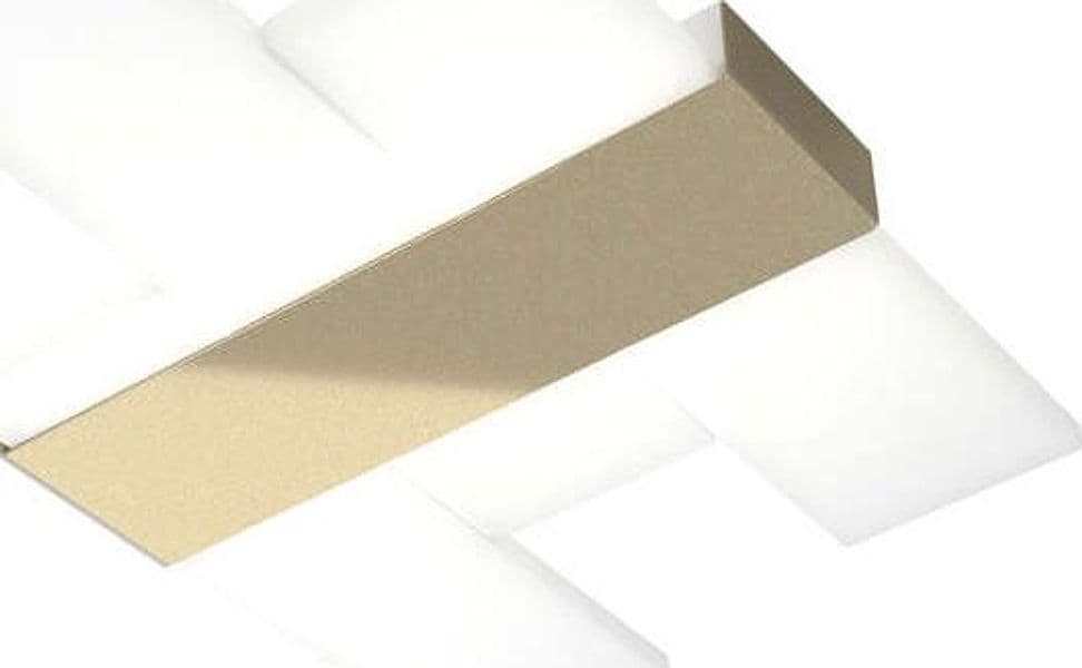 Plafoniera-Moderna-Flight-Metallo-Oro-Diffusore-Acrilcico-Sat.-Bianco-Led-30W
