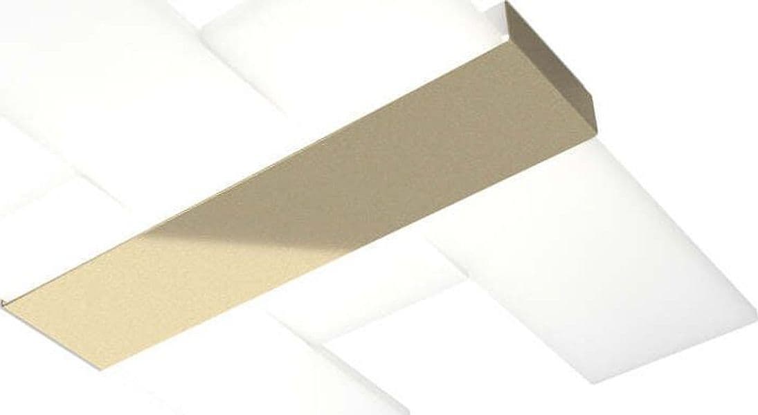 Plafoniera-Moderna-Flight-Metallo-Oro-Diffusore-Acrilcico-Sat.-Bianco-Led-40W