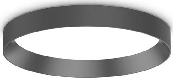 Plafoniera-Moderna-Fly-Alluminio-Materie-Plastiche-Nero-Led-18W-3000K-Luce-Calda