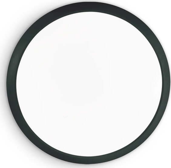 Plafoniera-Moderna-Gemma-Materie-Plastiche-Nero-Led-24W-3000K-Luce-Calda