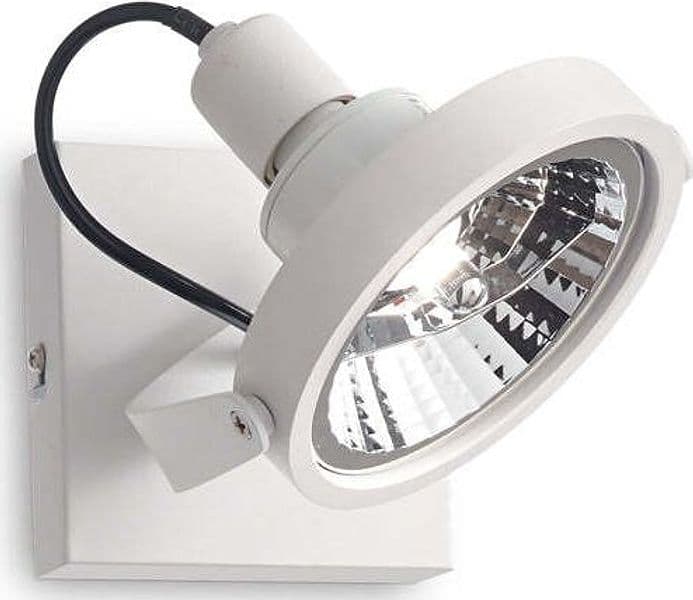 Plafoniera-Moderna-Glim-Metallo-Bianco-1-Luce-Gu10-10W-3000K-Luce-Calda