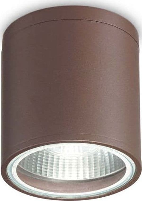 Plafoniera-Moderna-Gun-Alluminio-Coffee-1-Luce-Gu10