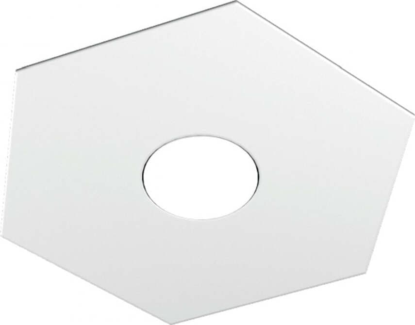 Plafoniera-Moderna-Hexagon-Metallo-Bianco-1-Luce-Led-12W