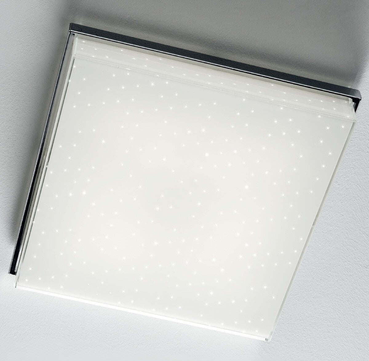 Plafoniera-moderna-Illuminando-BRILLA-PL-G-LED-lampada-soffitto-vetro-bianco-lucido-cielo-stellato-quadrata-35W-3150LM-3000°K