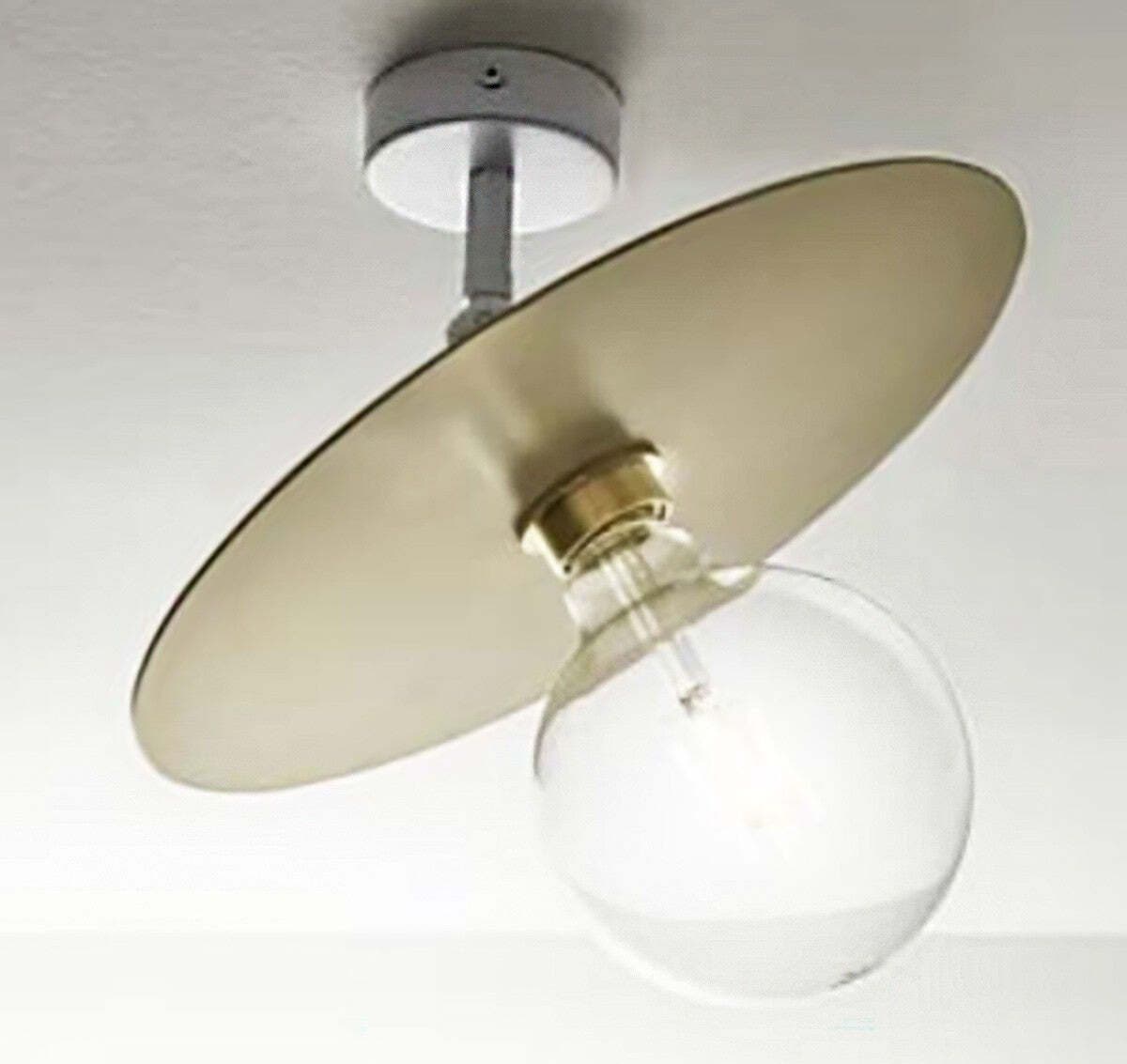 Plafoniera-moderna-Illuminando-PUB-PL1PUBBN+DISCO30SB-E27-LED-metallo-lampada-soffitto