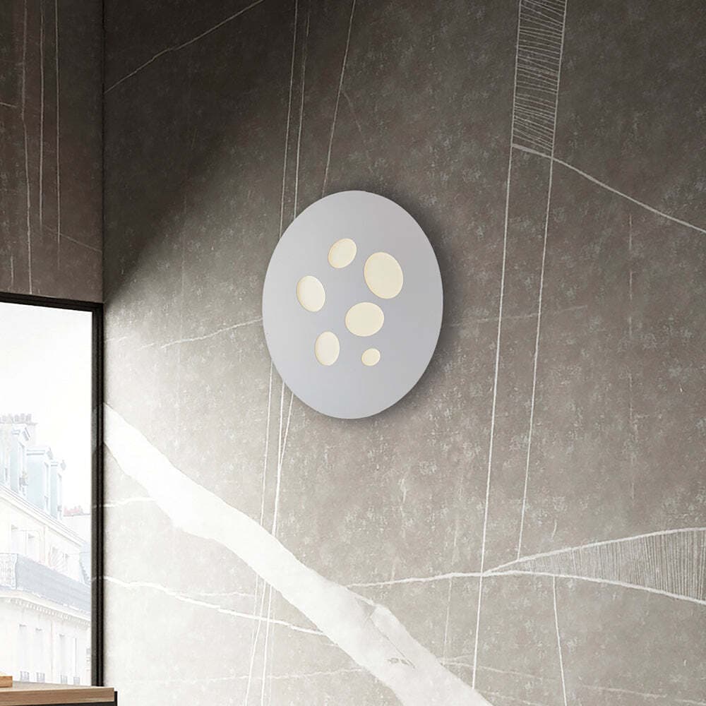 Plafoniera-Moderna-Led-Integrato-diam.40-Metallo-e-Alluminio-Bianco-Serie-Asole