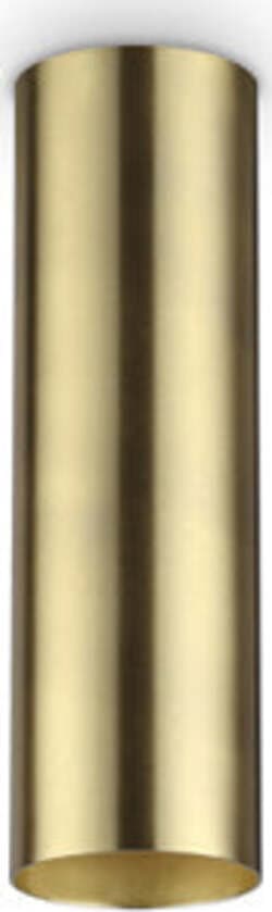 Plafoniera-Moderna-Look-Metallo-Ottone-1-Luce-7W-3000K-Luce-Calda-H20Cm