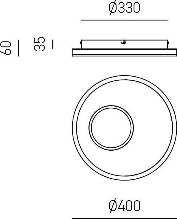 Plafoniera-Moderna-Melania-Alluminio-Bianco-2-Moduli-Led-40W-4000K